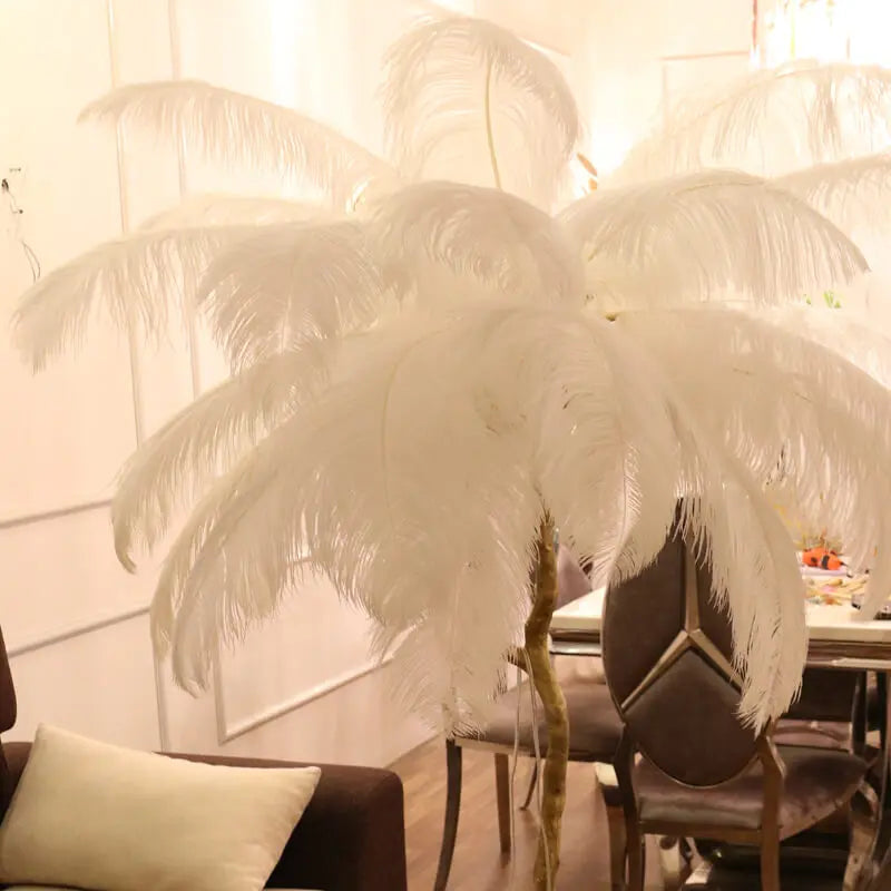 Luxury Modern Ostrich Feather Floor Lamp — alternate product view 5