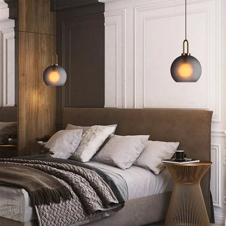 Glass Ball Modern Single Pendant Lights — alternate product view 2