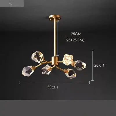 Cooper Luxury Crystal Modern Chandelier — alternate product view 3