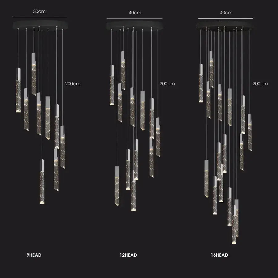 Modern Loft LED Chandelier — alternate product view 9