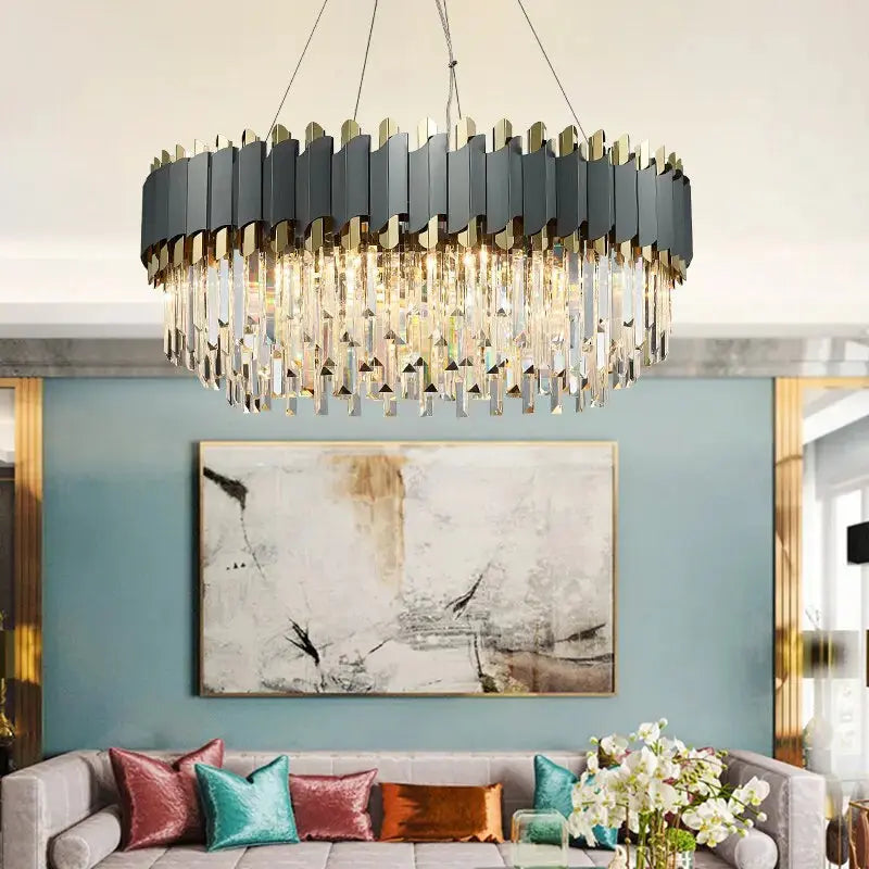 New Modern Crystal Luxury Pendant Chandelier — alternate product view 2