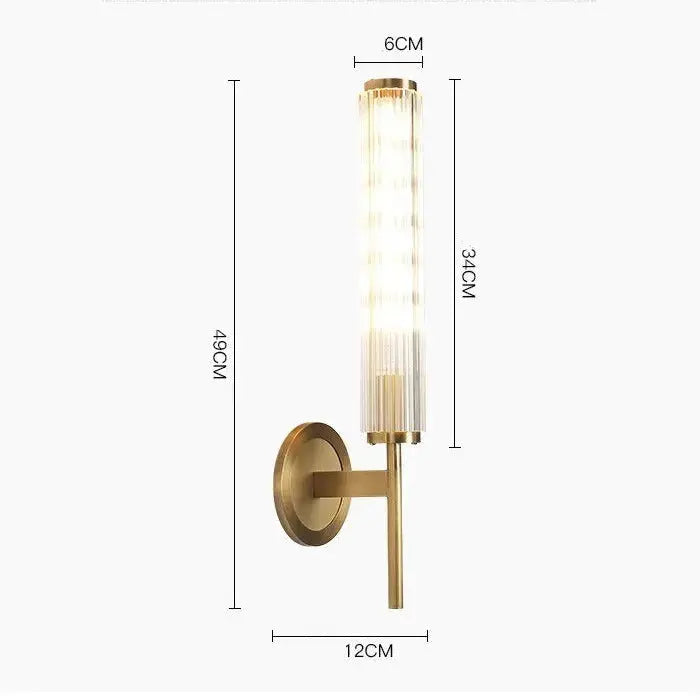 Salon Retro Brass Wall Light 003 — alternate product view 4
