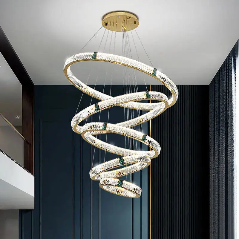 Golden Villa Ring Chandelier — alternate product view 3