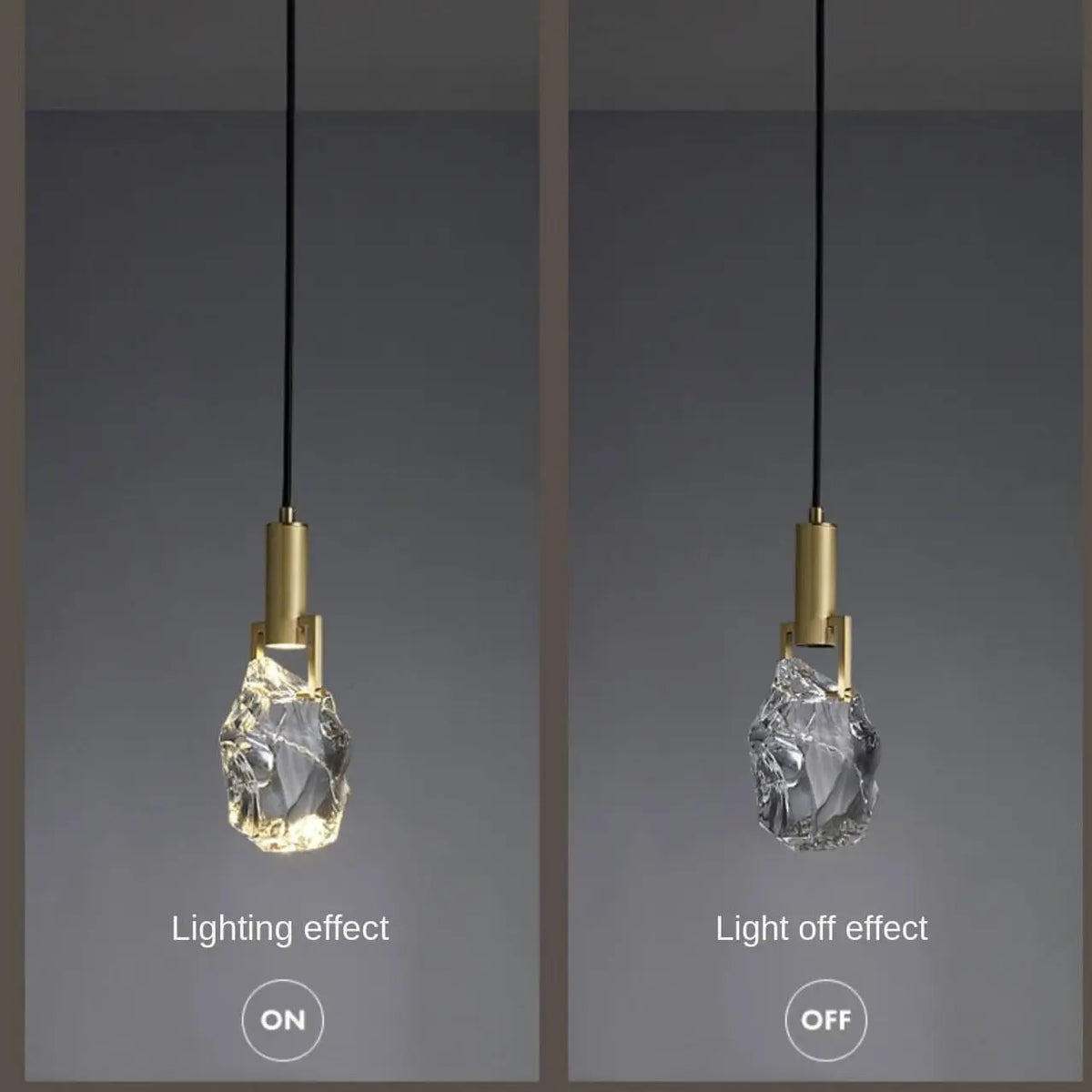 Led Crystal Iceberg Pendant Lights — alternate product view 4