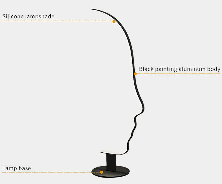 Creative Personality Face Art Vertical Floor Lamp — alternate product view 7