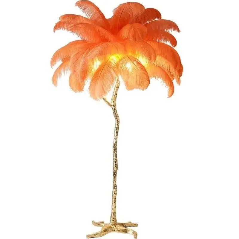 Luxury Modern Ostrich Feather Floor Lamp — alternate product view 10