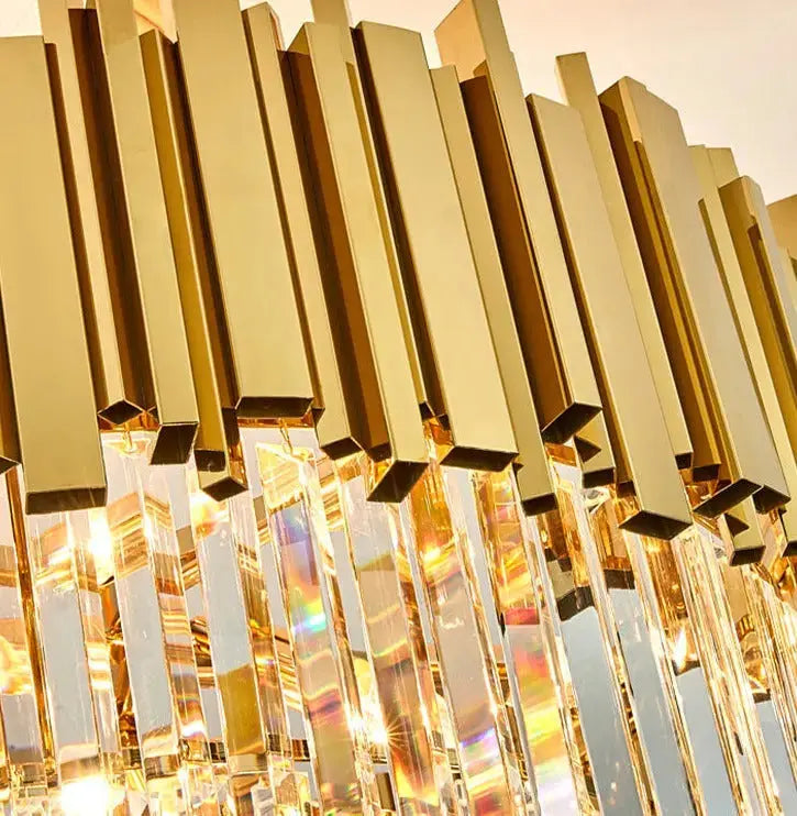 Modern Stainless Steel Luxury Crystal Chandelier — alternate product view 6