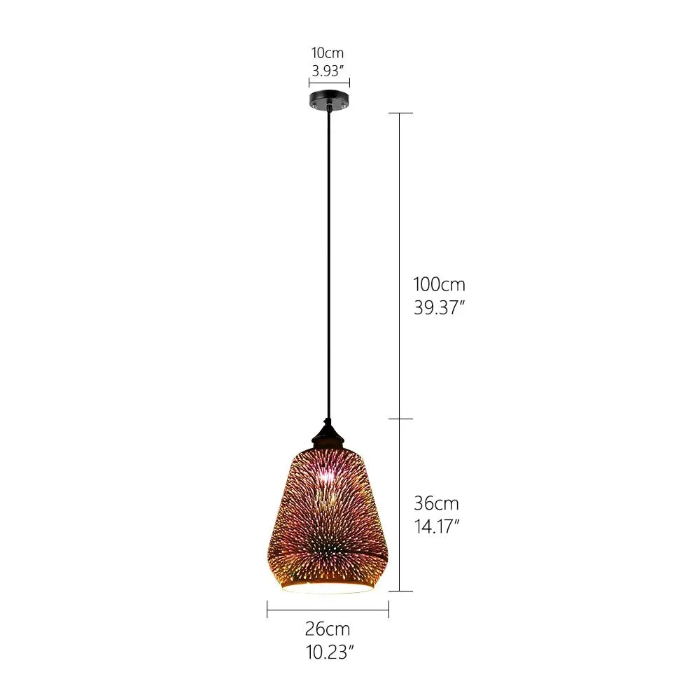 Modern 3D Colorful Pendant Lamp - A — alternate product view 5