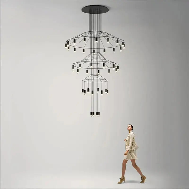 Postmodern Long Chandelier — alternate product view 2