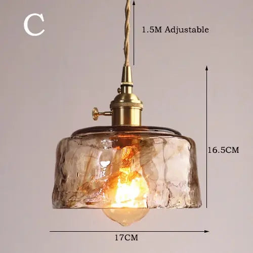 Modern Brass Glass Pendant Lights — alternate product view 12