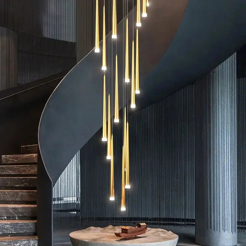 Long Stair Chandelier — alternate product view 2