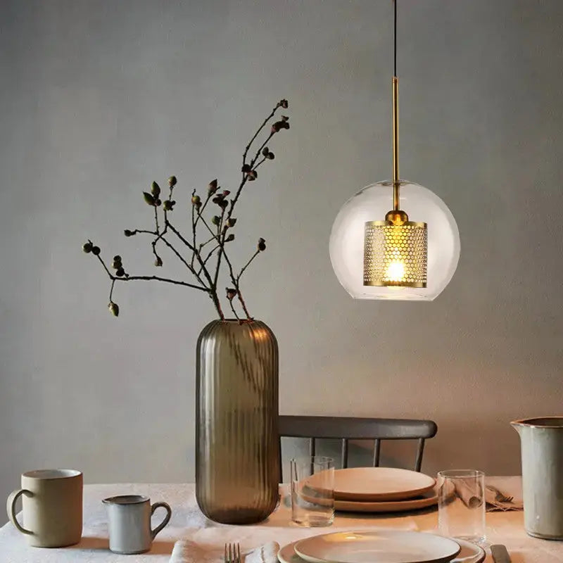 Glass Pendant Golden 001 — product view