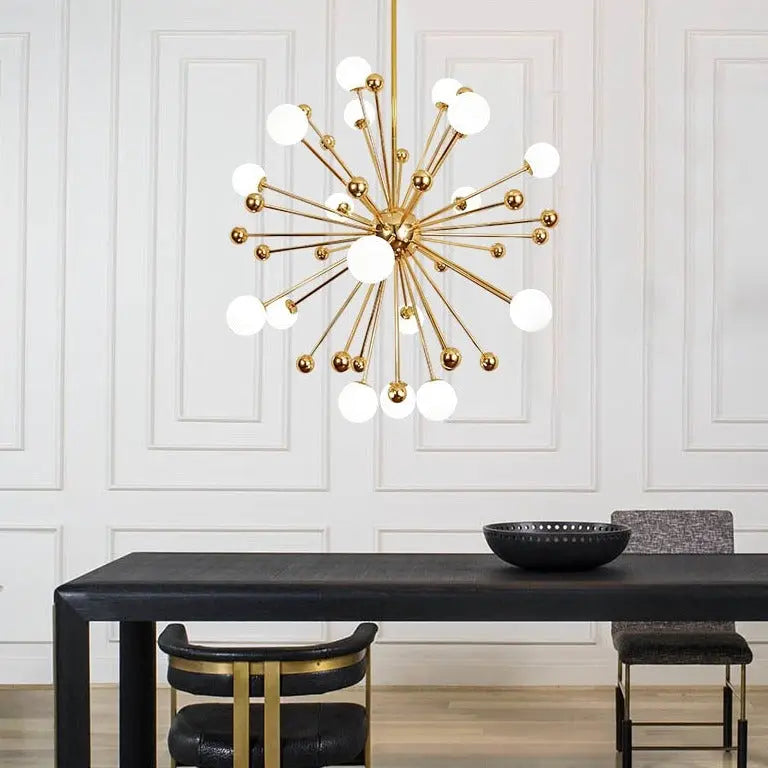 Modern Sputnik Glass Ball Chandelier — alternate product view 4