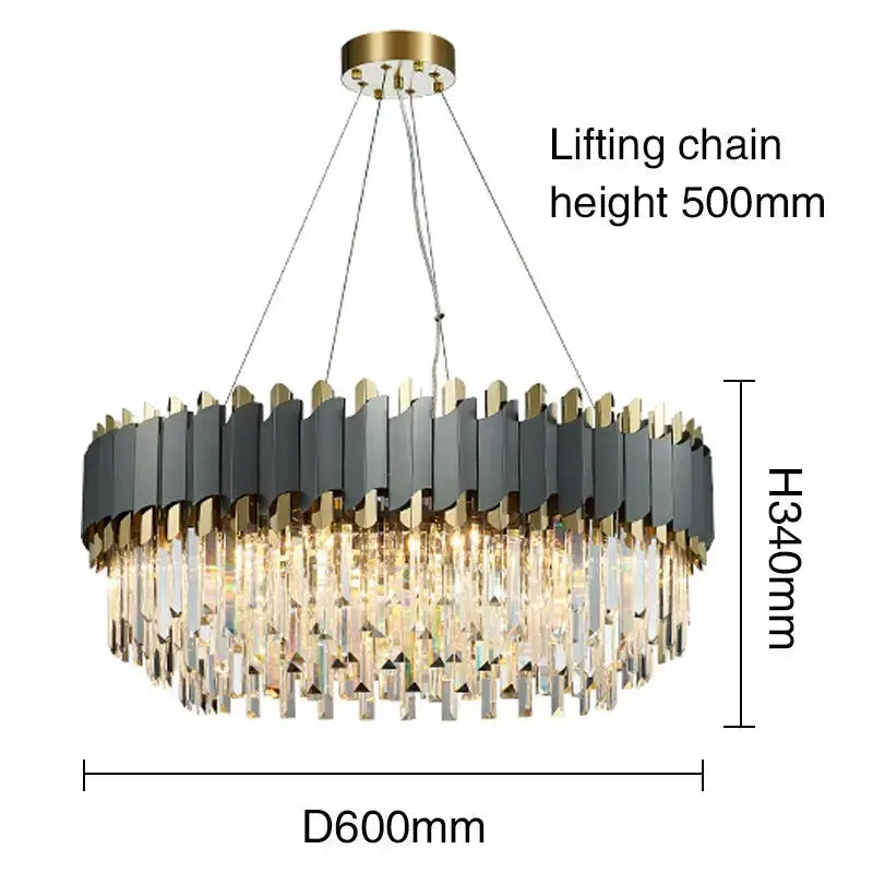 New Modern Crystal Luxury Pendant Chandelier — alternate product view 11