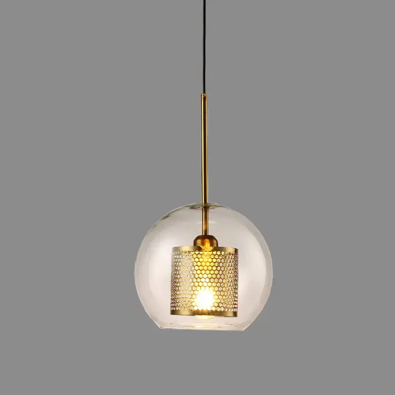 Glass Pendant Golden 001 — alternate product view 1