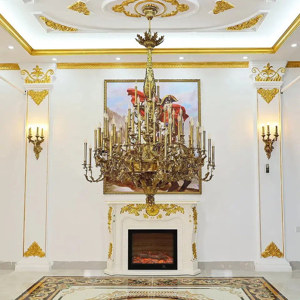French Copper Luxury Chandelier — alternate product view 3