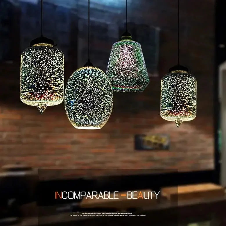 Modern 3D Colorful Pendant Lamp - A — alternate product view 8
