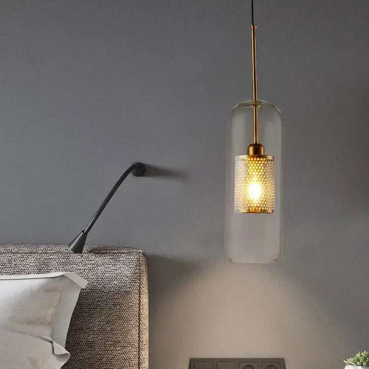 Glass Pendant Golden Chandelier — alternate product view 9