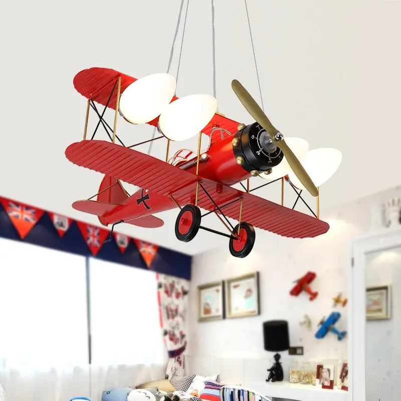 Kids Bedroom Airplane Chandelier — alternate product view 3