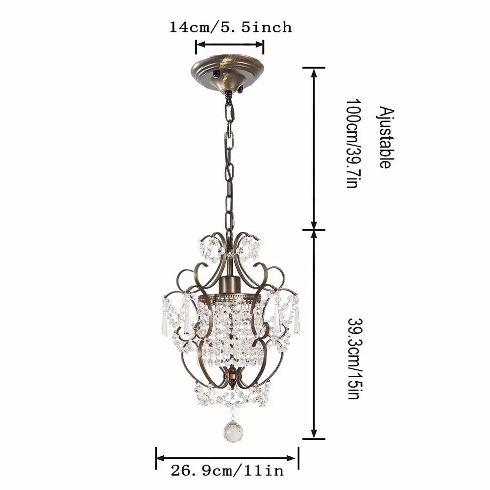 Crystal Mini Chandelier — alternate product view 6