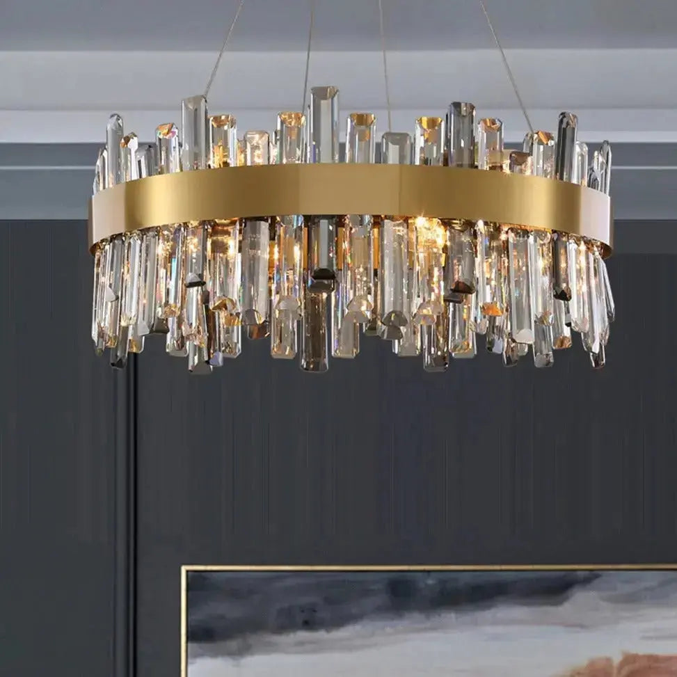 Crystal Round Designer Chandelier — alternate product view 4