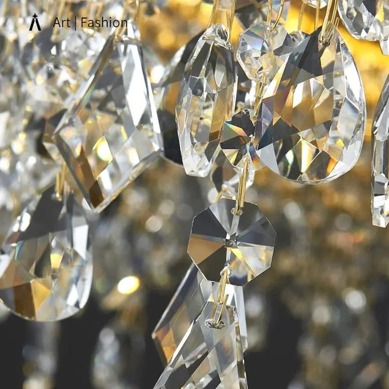 Luxury Crystal Hanging Light Round Chandelier — alternate product view 7