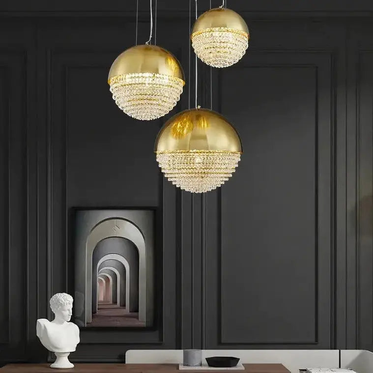 Gold Iron Luxury Retro Living Room Fashion Chandelier — alternate product view 7