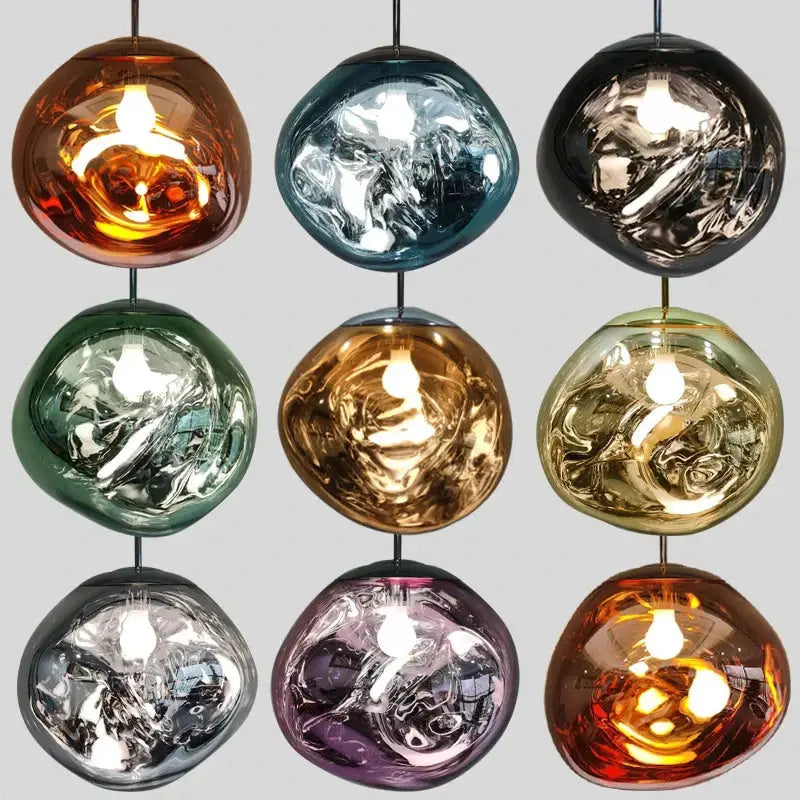 Modern Lava Nordic Chandeliers — shown in an interior setting