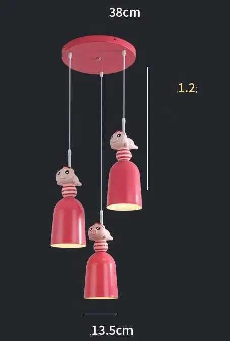Nordic Kids Room Toys Figurine Pendant Lights — alternate product view 9