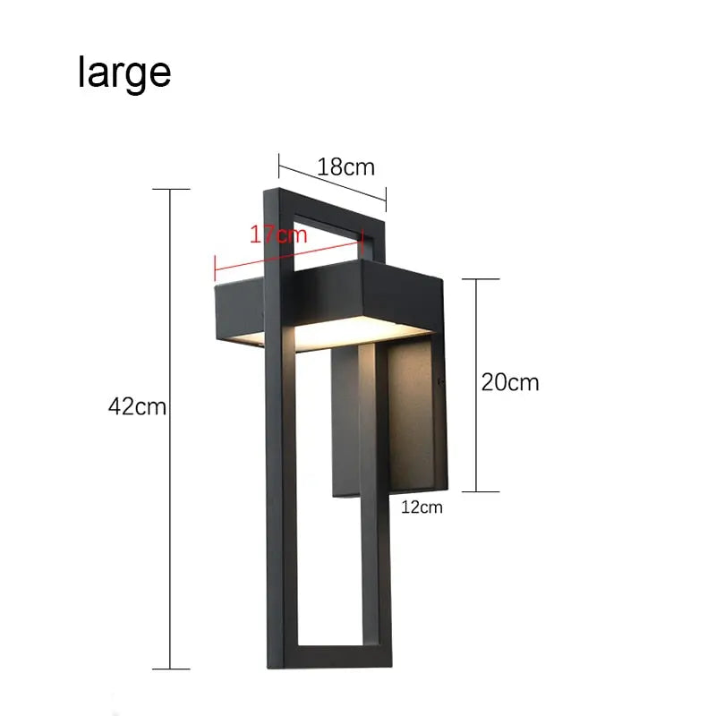 Vintage Modern Waterproof Outdoor Wall Light — alternate product view 9