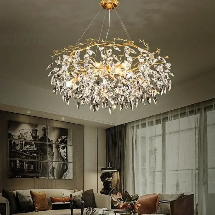 Modern Luxury Gold Crystal Art Decor Chandelier — alternate product view 4
