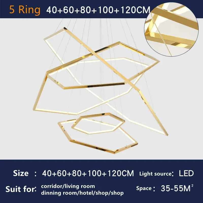 New Post-Modern Chandelier — alternate product view 15