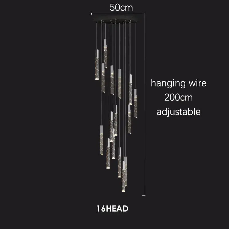Modern Loft LED Chandelier — alternate product view 15