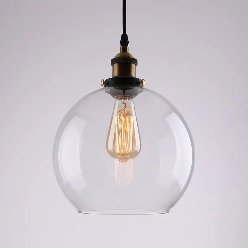 Industrial Retro Smoky Glass Vintage Pendant Lights — alternate product view 9