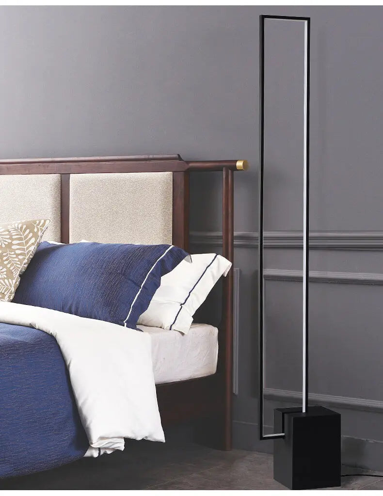 Nordic Standing Contemporary Smart Square Led Strip Floor Lamp — alternate product view 5
