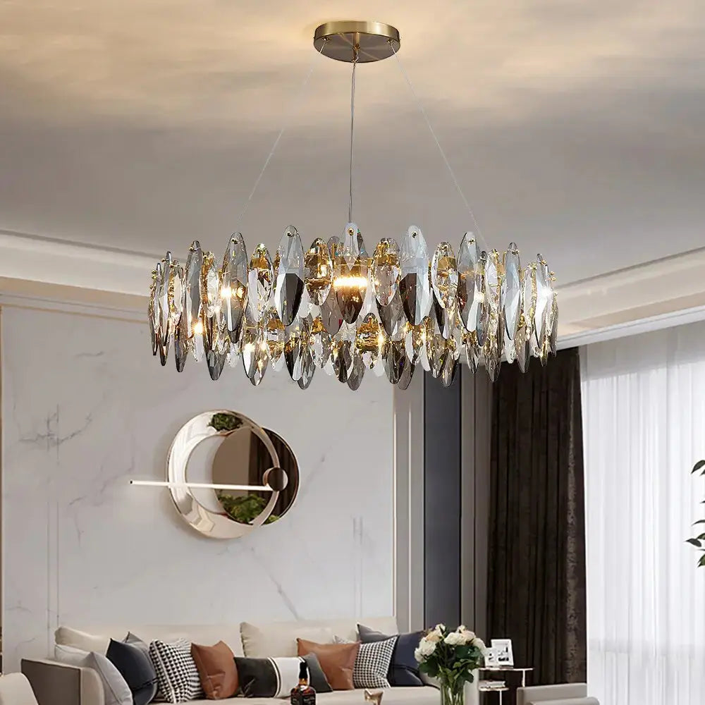 Luxury Modern Hanging Crystal Chandelier — product view