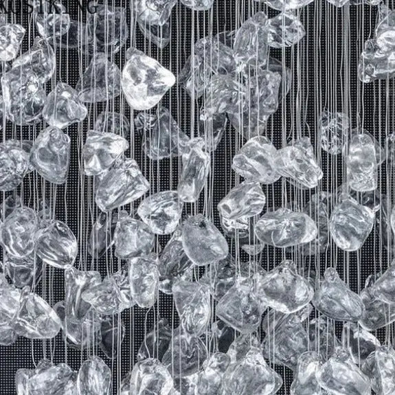 Modern Hanging Stone Chandelier — alternate product view 8