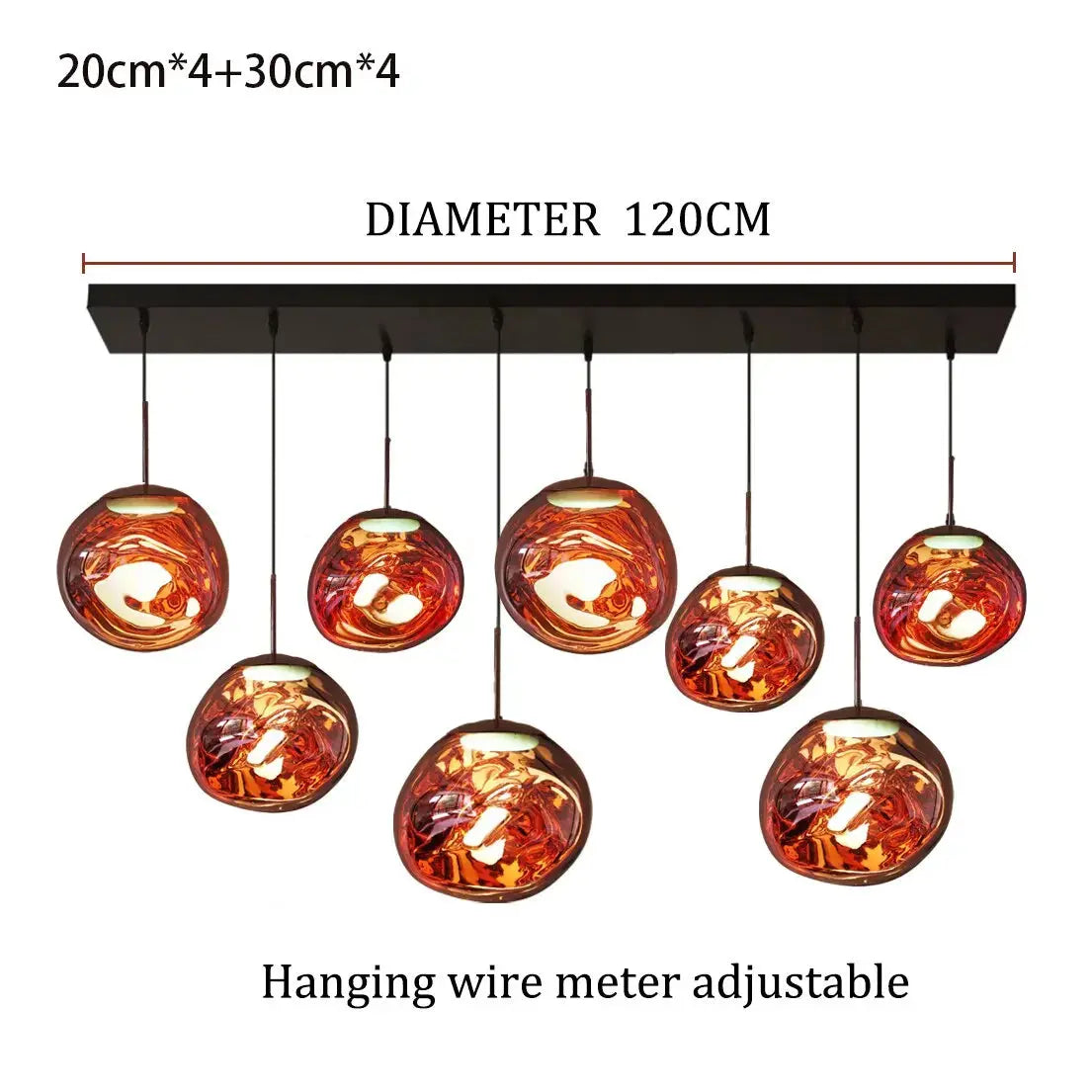 Modern Lava Nordic Chandeliers — alternate product view 8