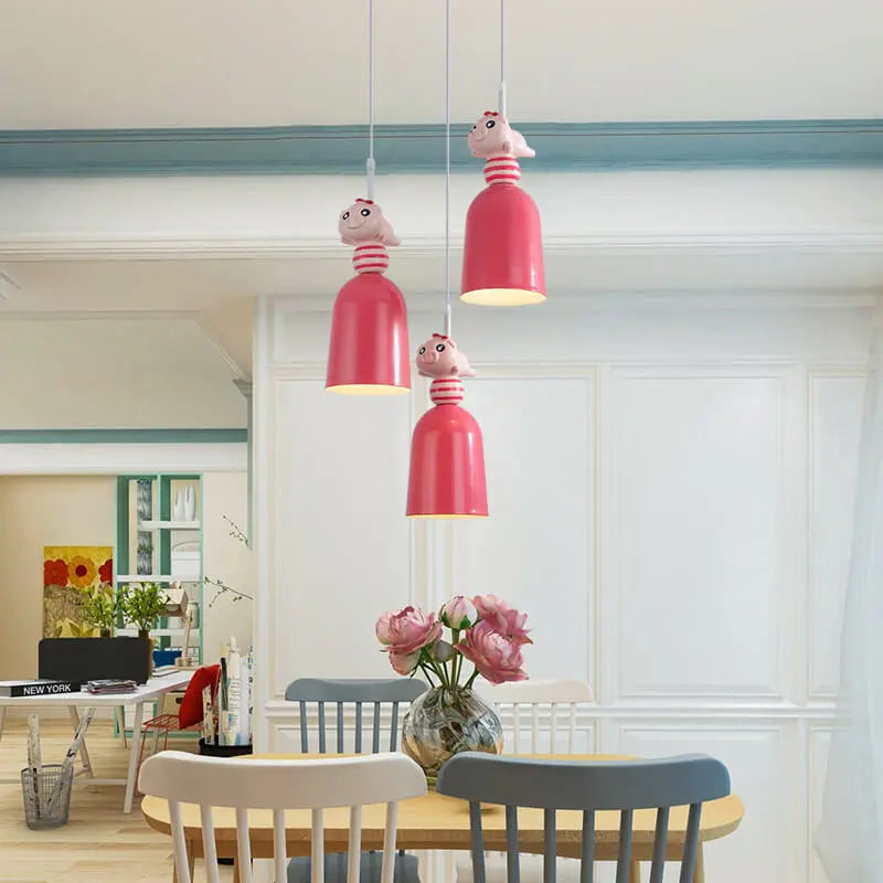 Nordic Kids Room Toys Figurine Pendant Lights — alternate product view 6