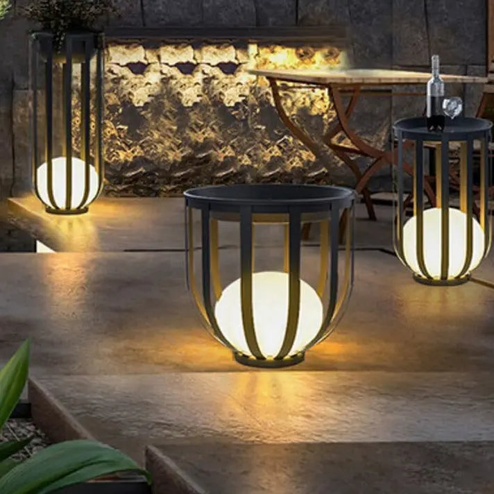 Outdoor Terrace Flower Stand Lamp — alternate product view 5