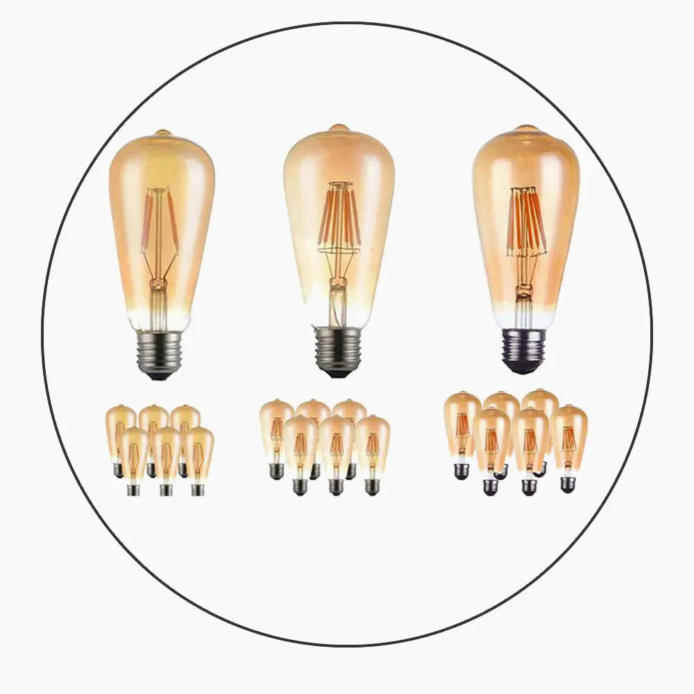 6 Pack E27 Vintage Industrial LED Bulb — alternate product view 5