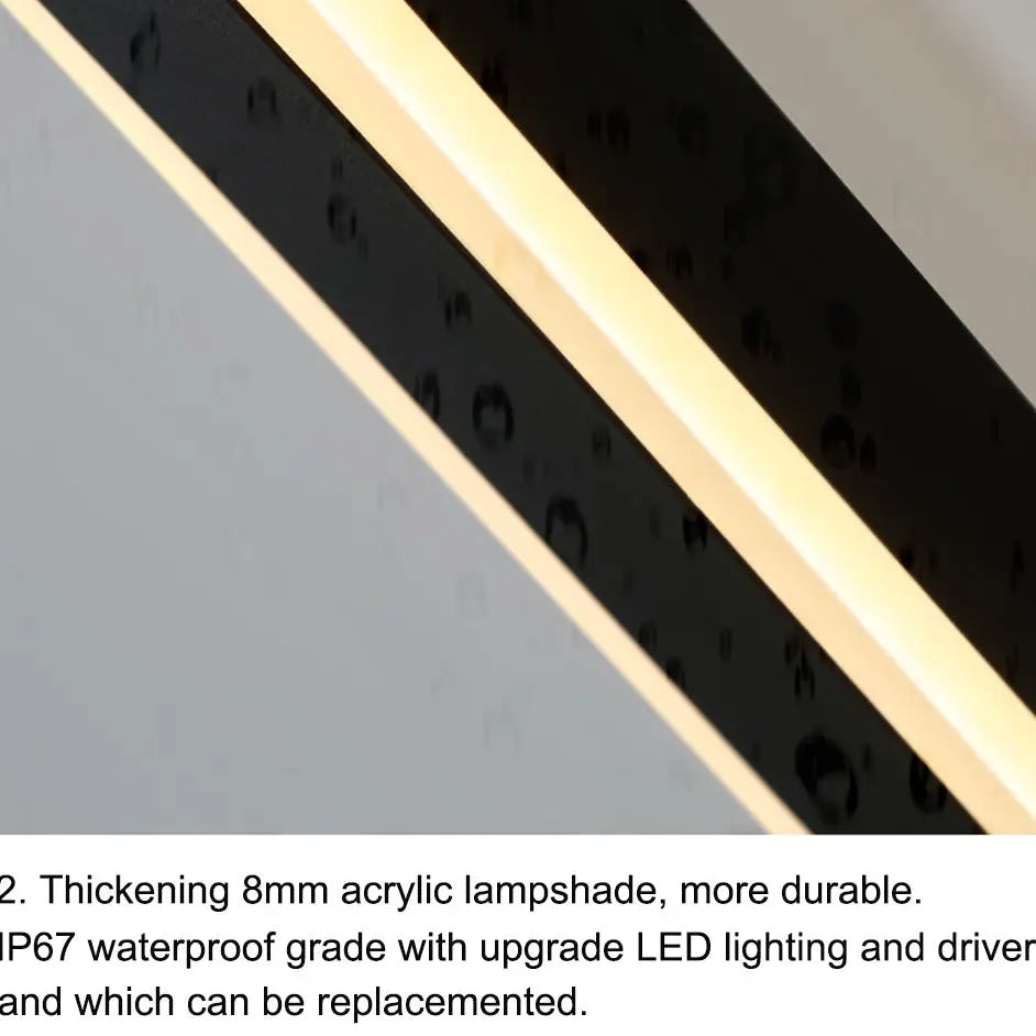 New Round Edges Waterproof Wall LED Outdoor Lights — alternate product view 8