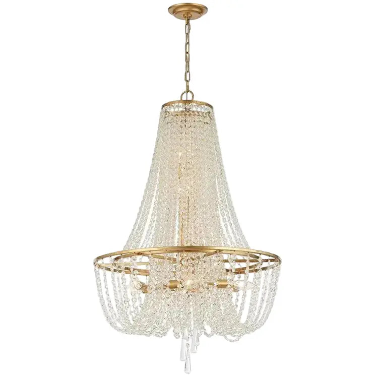 French Hanging Crystal Chandelier — alternate product view 1