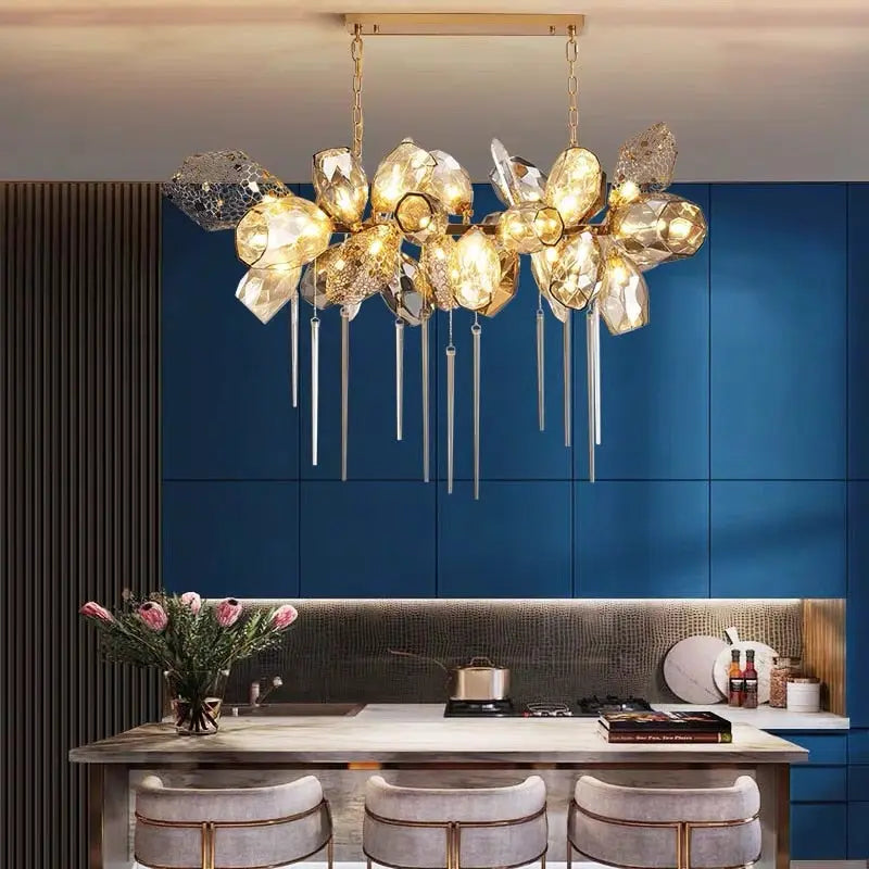 Modern Luxury Villa Glass Chandelier — alternate product view 8