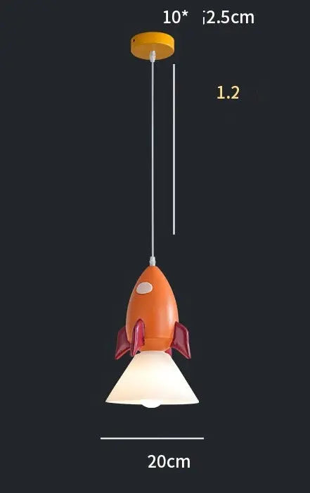 Nordic Kids Room Toys Figurine Pendant Lights — alternate product view 16