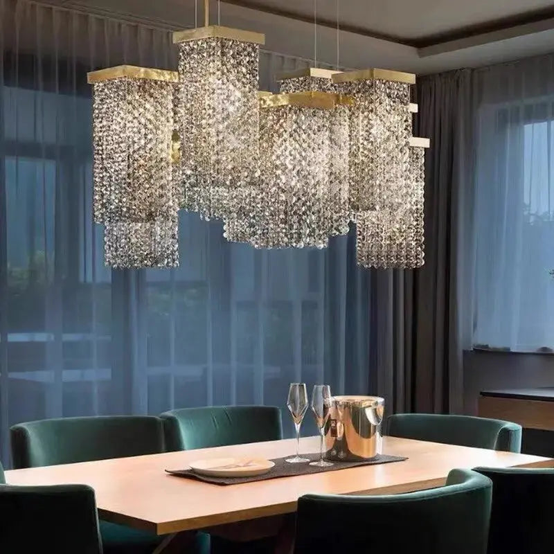 Italian Smoky Crystal Contemporary Chandelier — alternate product view 4