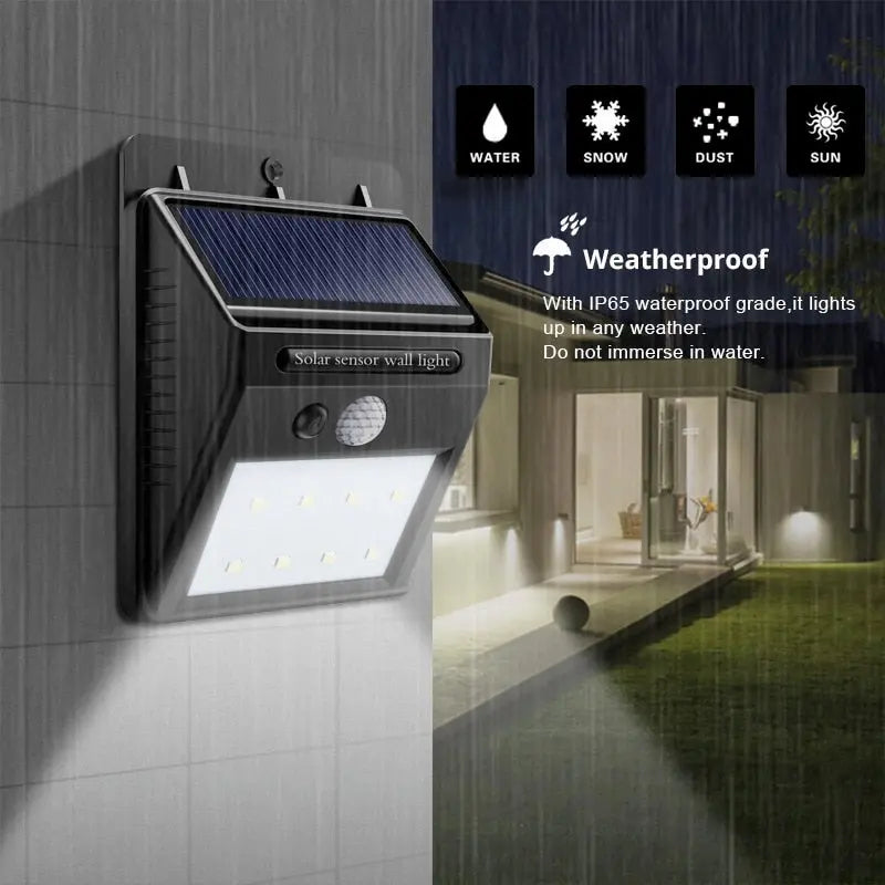 Solar Led Light Outdoor Lamp PIR Motion Sensor — alternate product view 5