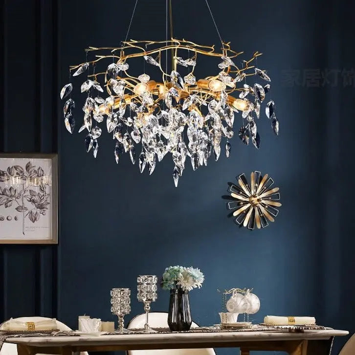 Modern Luxury Gold Crystal Art Decor Chandelier — alternate product view 8