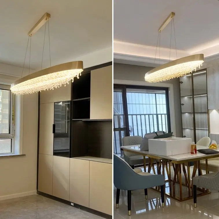 Modern Dining Room Crystal Chandelier — alternate product view 8