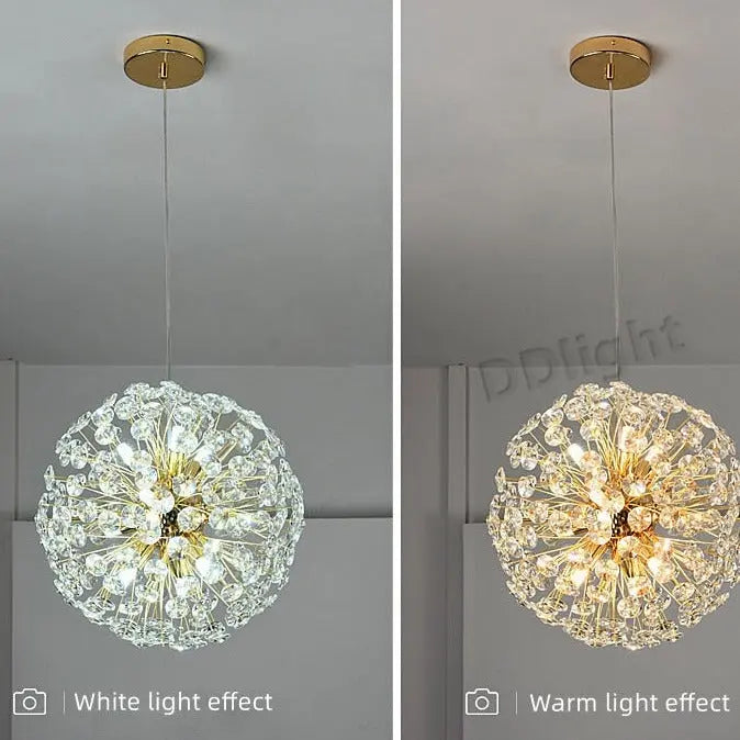 Modern Luxury Ball Crystal Hanging Light — alternate product view 4